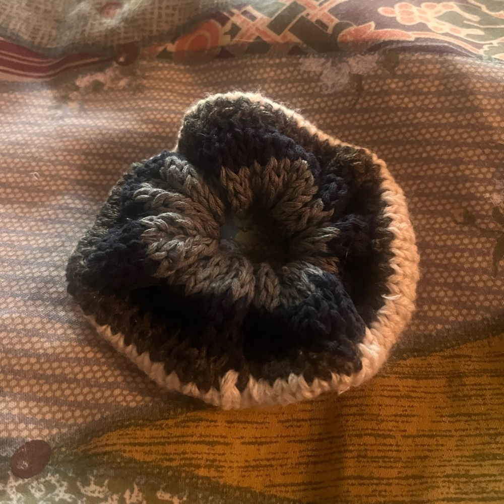 Handmade Multicolor knitted Scrunchie